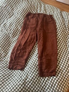 Quince Linen Cropped Pant